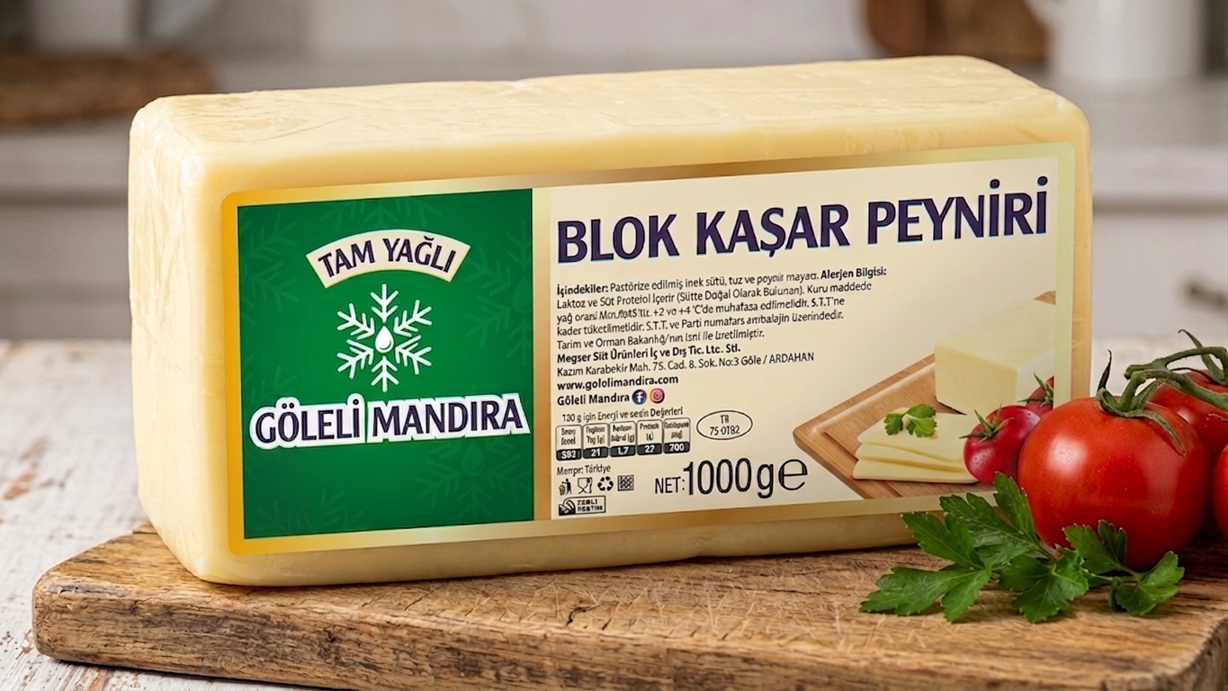 Blok Kaşar 1 kg · Vakumlu